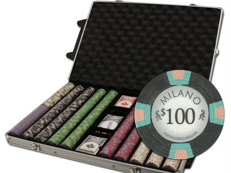 1000Ct Custom Claysmith Gaming  Milano  Chip Set in Rolling Supply