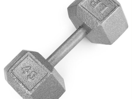 45lb Cast Iron Hex Dumbbell Fashion