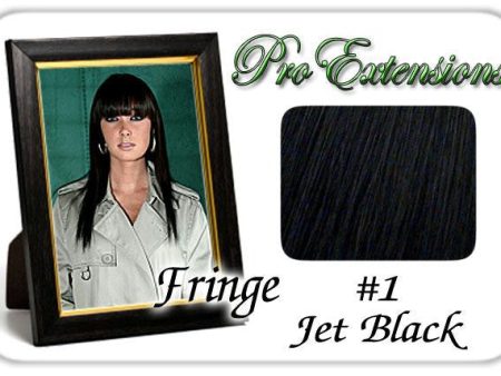 #1 Jet Black Pro  Fringe Clip In Bangs Fashion